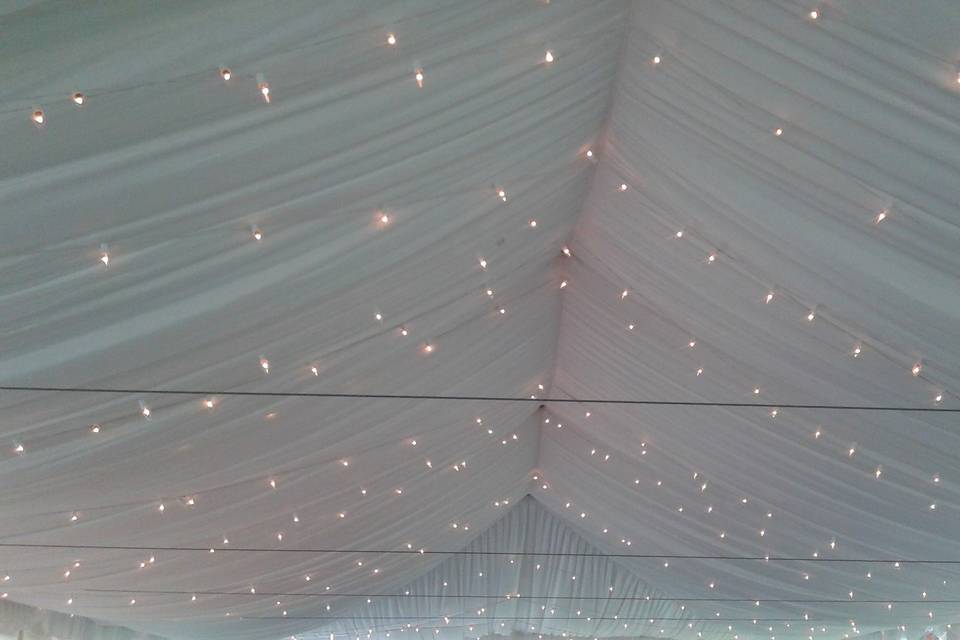 Tent Liner w/ String Lights