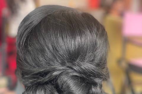 Soft simple updo