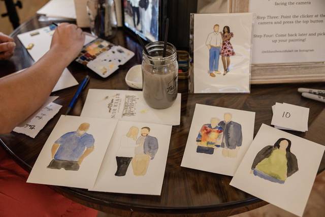 Live wedding guest artist