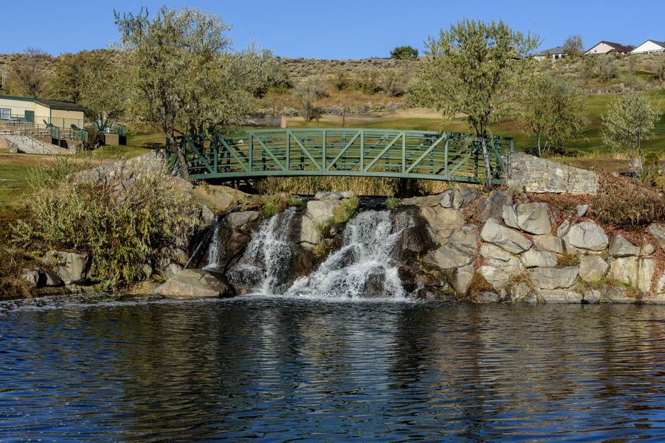 Bridge over Waterfall