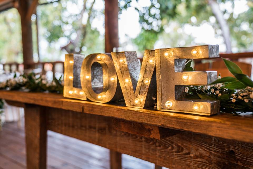 Small L.O.V.E. Marquee