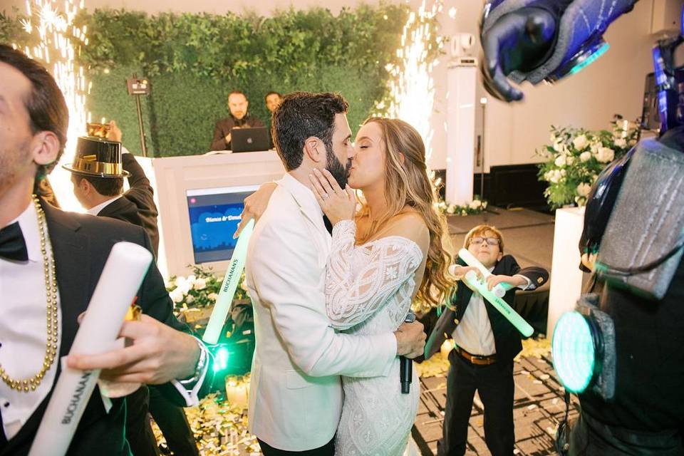 New Years Wedding Kiss