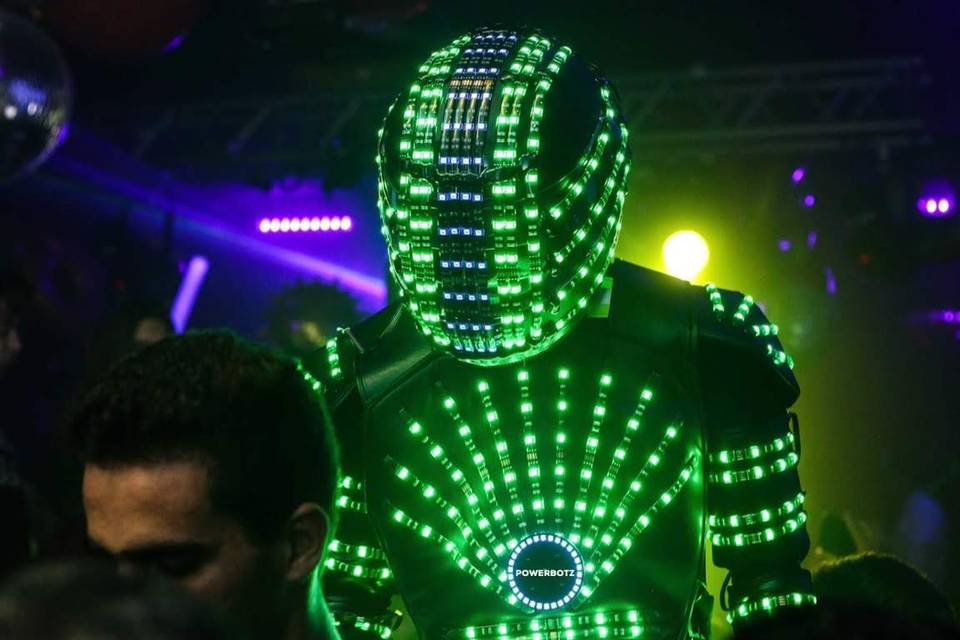 Green LED Robot