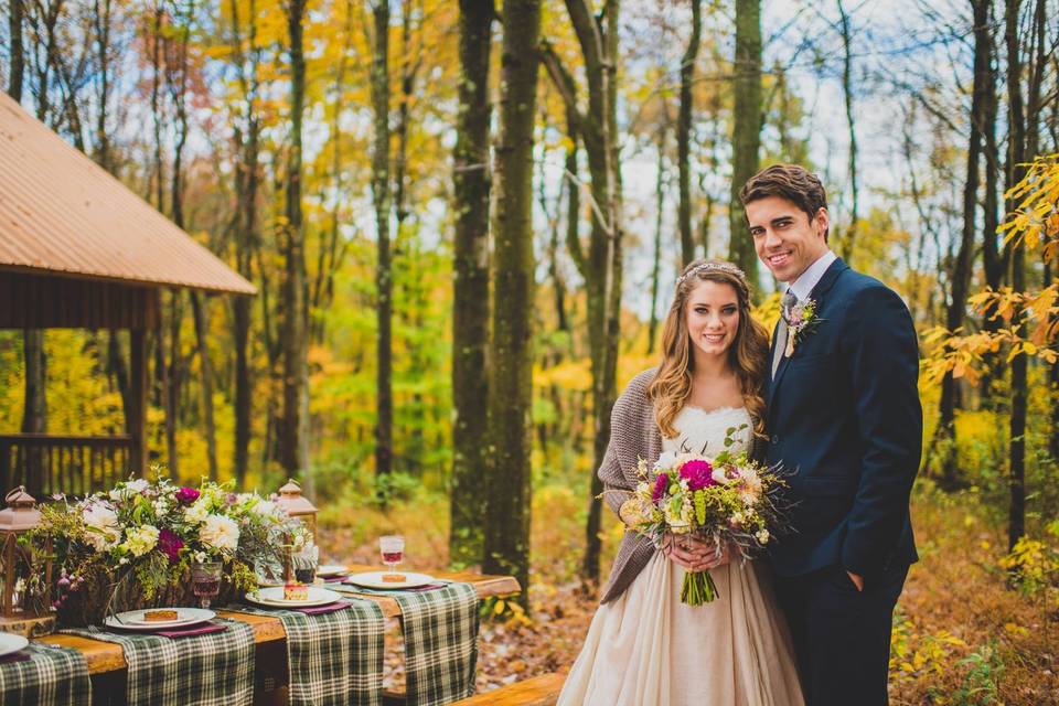 Rustic autumnal wedding