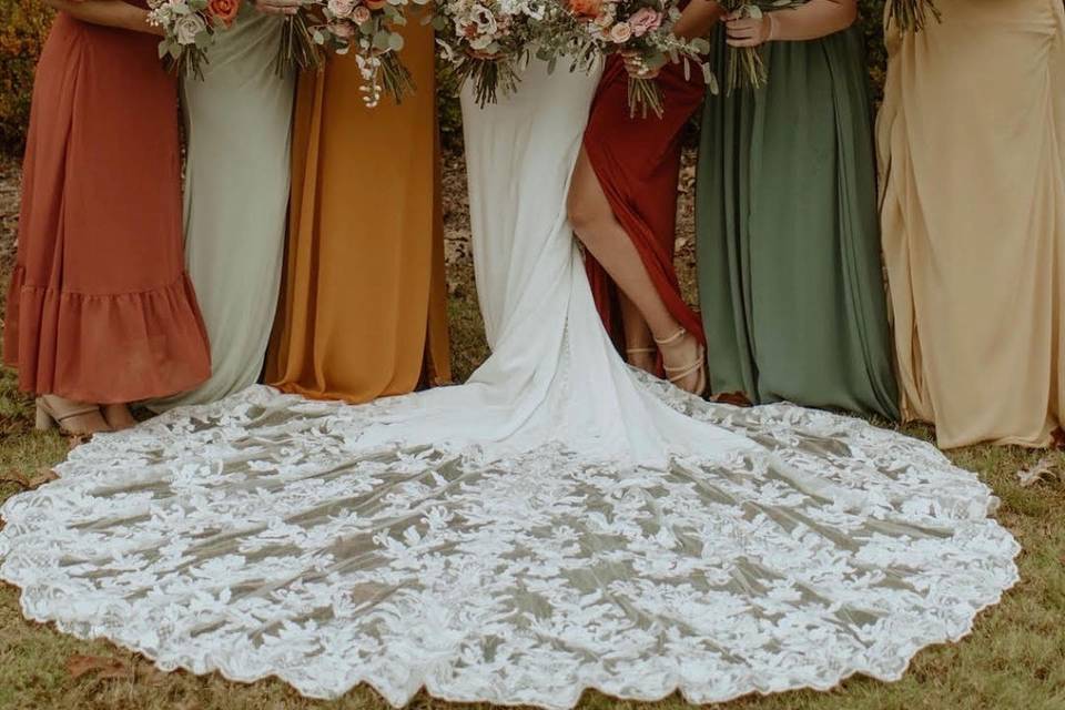 Bride and Bridesmaids