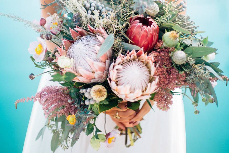 Seaside floral arrangements