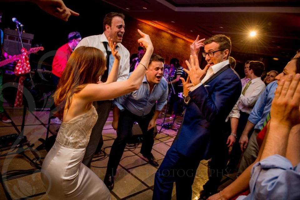 Newlyweds on the dance floor