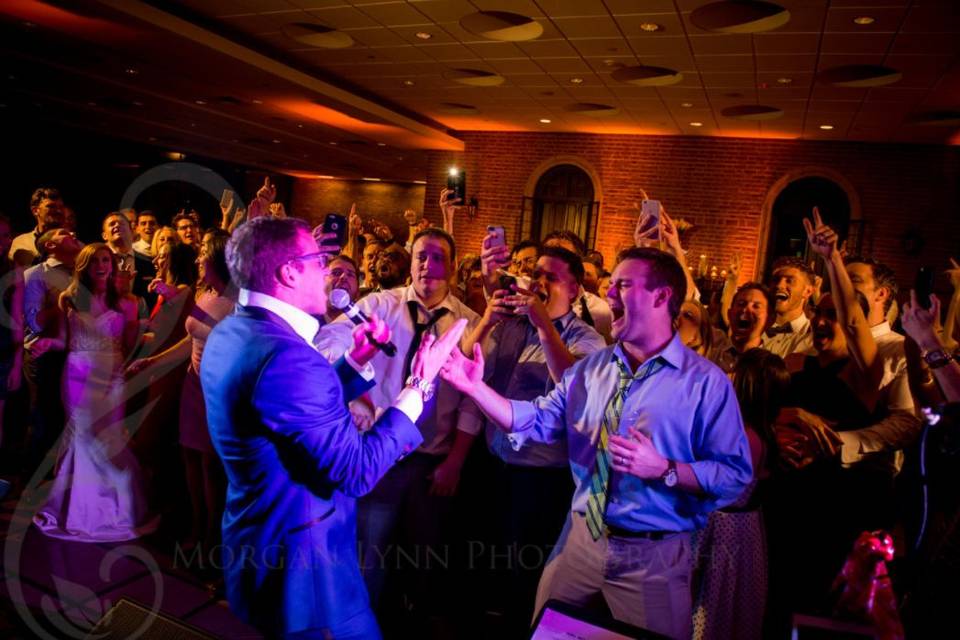 Groom singing