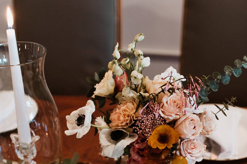 Seasonal flower arrangement