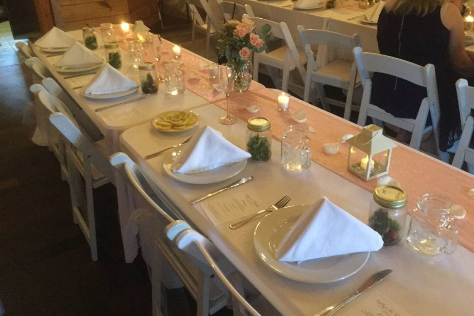 Sample table set-up
