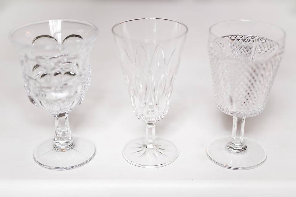 Glass Dinnerware Rental, Glass Dinner Plates & Bowls