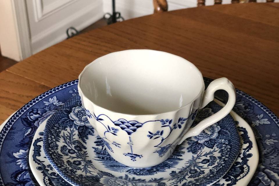 Blue transferware beauties