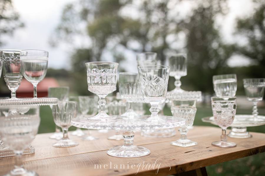 Water and wine goblets