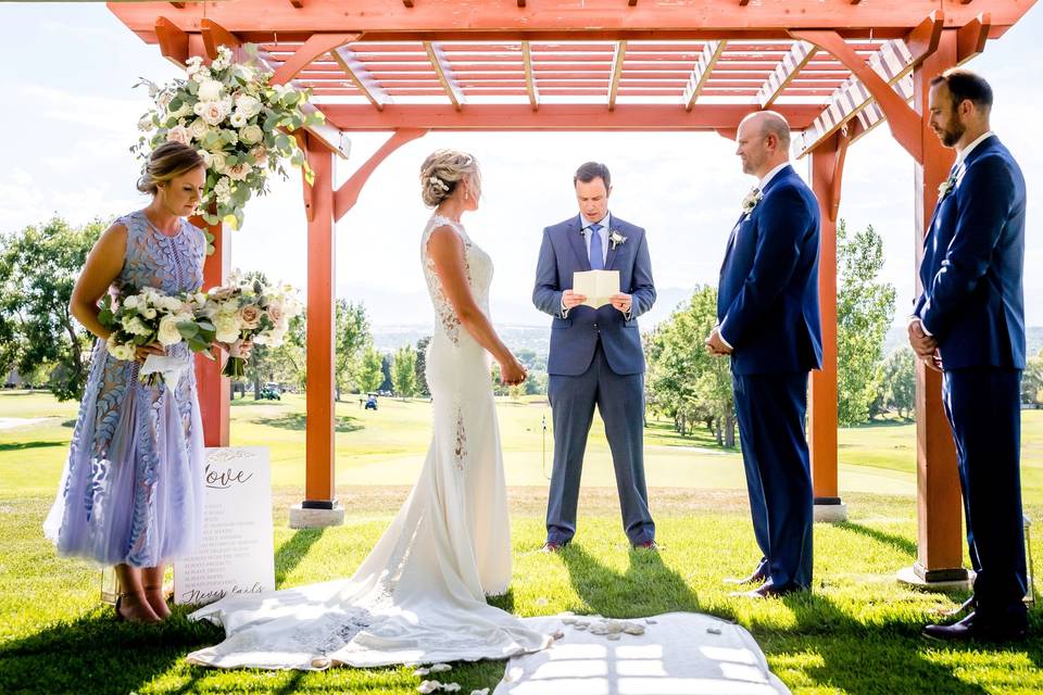 Beautiful ceremony arch