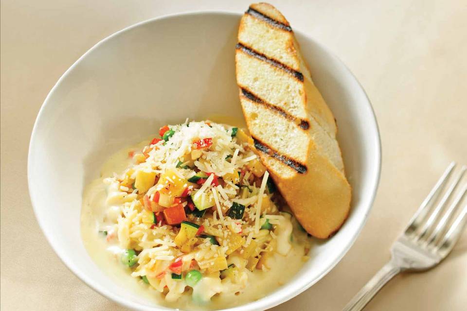 Roasted Vegetable Orzo Risotto