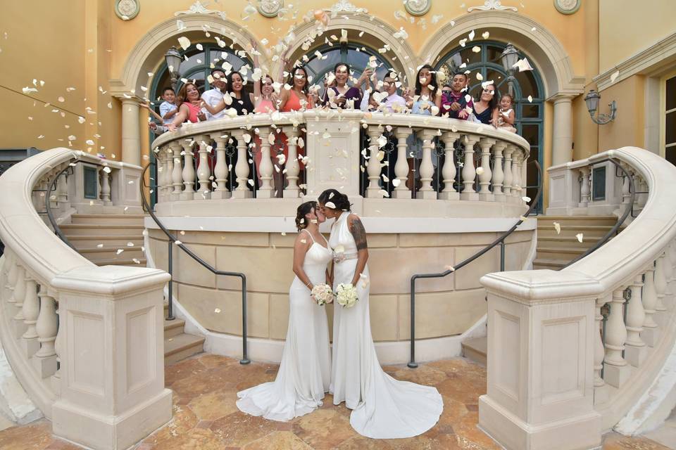 bellagio fountains wedding