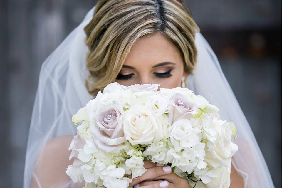 Smelling the bouquet