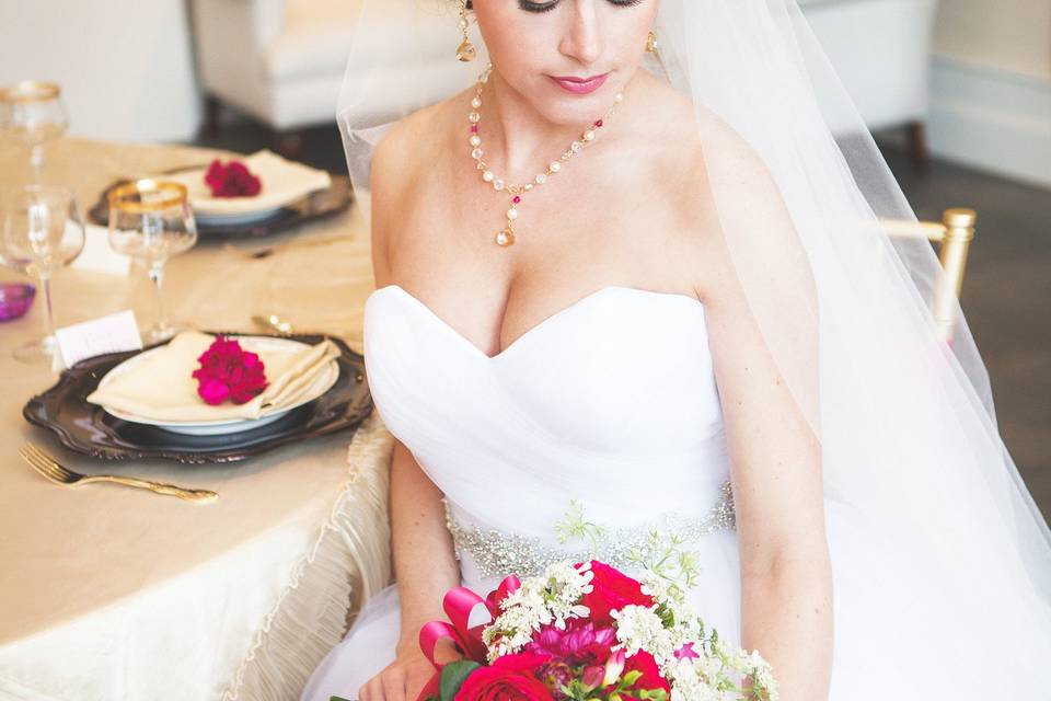 Trump Winery Wedding Inspiration, featured in Style Me Pretty, March 2015. Jewelry by J'Adorn DesignsFlowers by Eight Tree Street Dress by Grace Bridal CouturePhoto by Allison Hopperstad PhotographyVenue: Trump WineryJewelry available at http://jadorndesigns.com