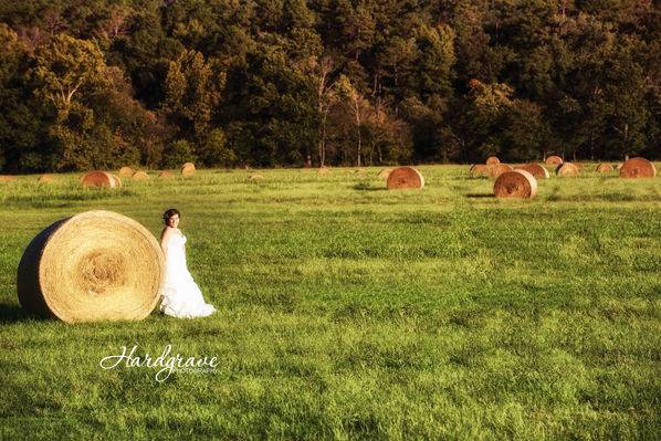 For a farm girl, a beautiful field of hay was the perfect setting!