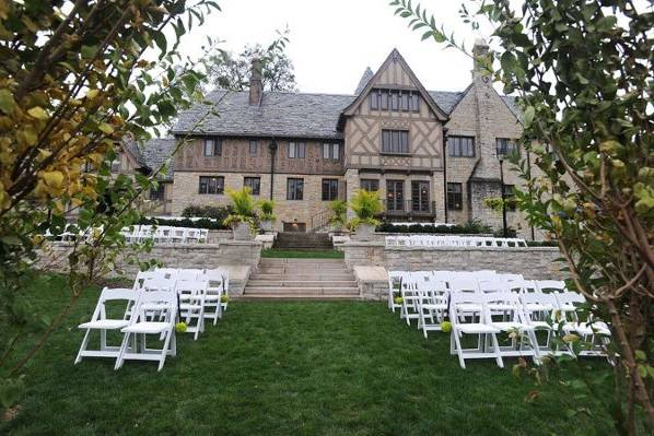 An outdoor ceremony Ewing Manor Normal Illinois