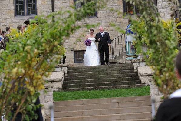 The rain held off for our Bride to walk down the aisle, What a wonderful day!