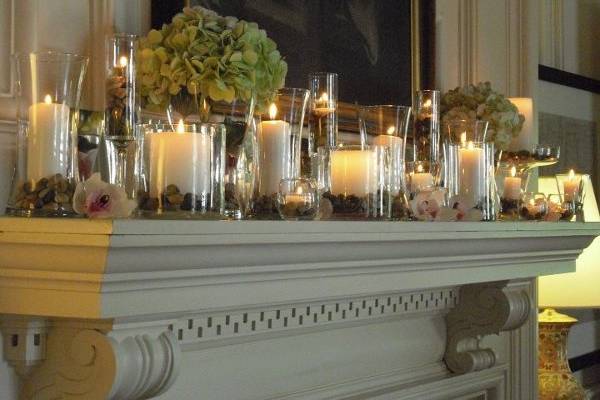 Candlescape a touch of elegance.  Allerton Park, Monticello Illinois