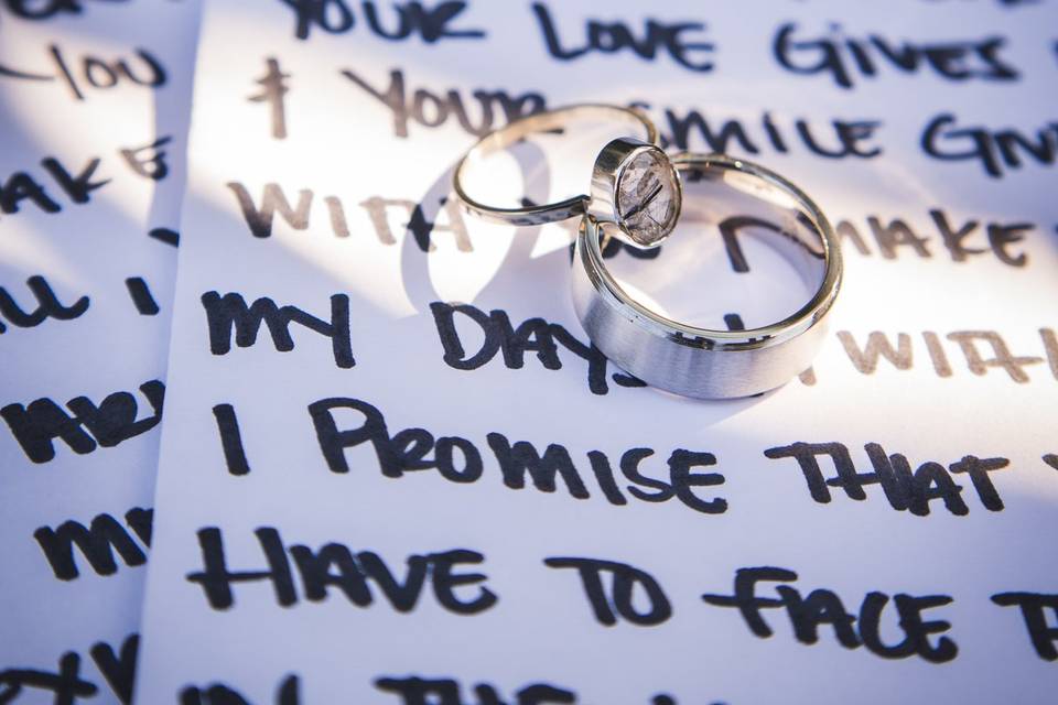 Hand written vows are the best