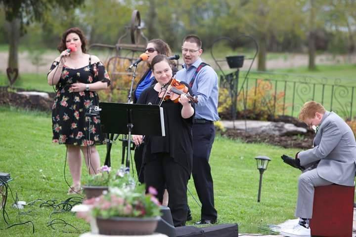 Wedding in Canada, playing with worship team