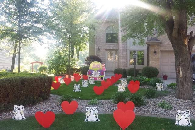 Wedding Related Yard Displays