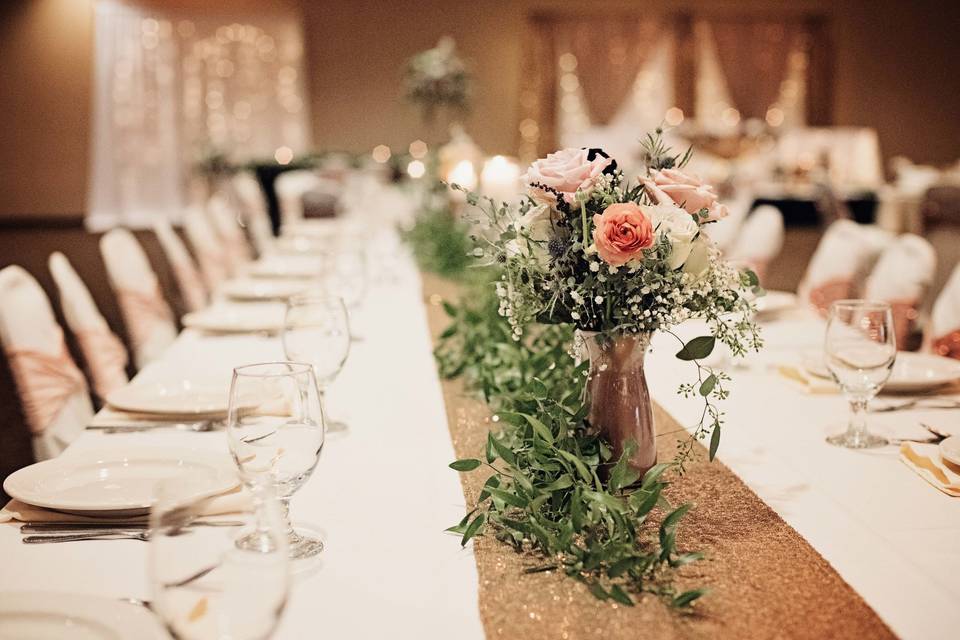 Head table florals