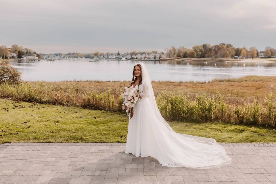 Bride with Ocean