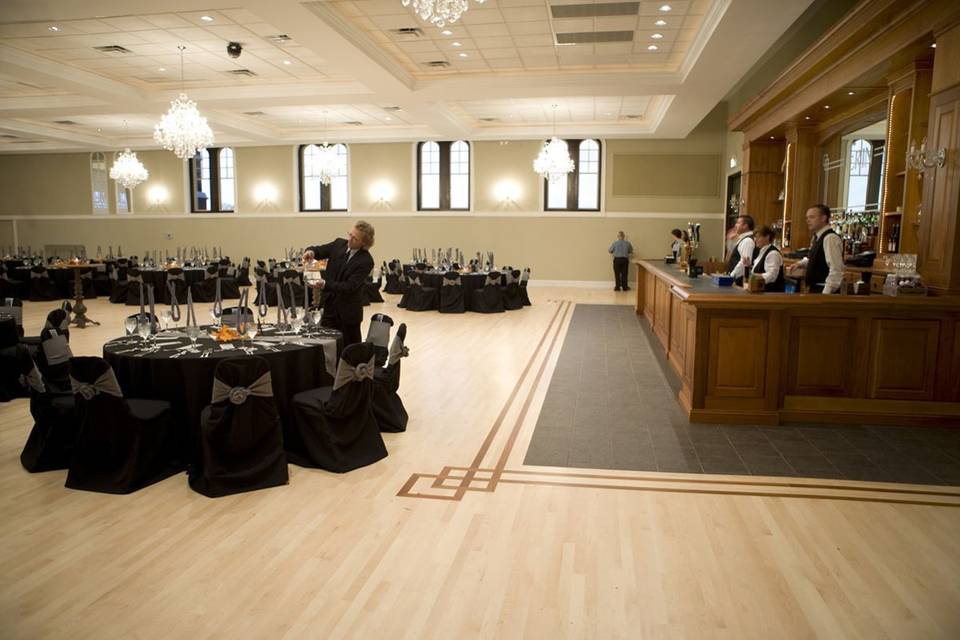 Reception area with guests