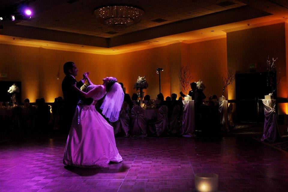 A beautiful picture capturing Rafael and Monte's first dance.