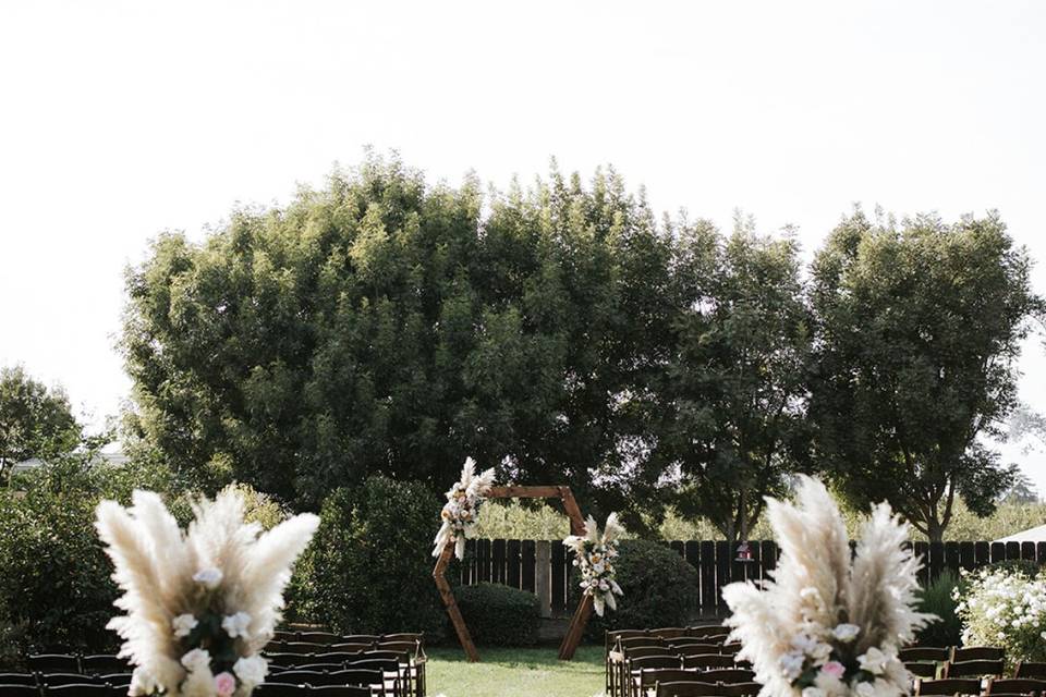 Ceremony setup