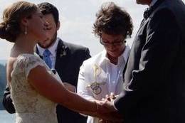 Casual church wedding, Arizona