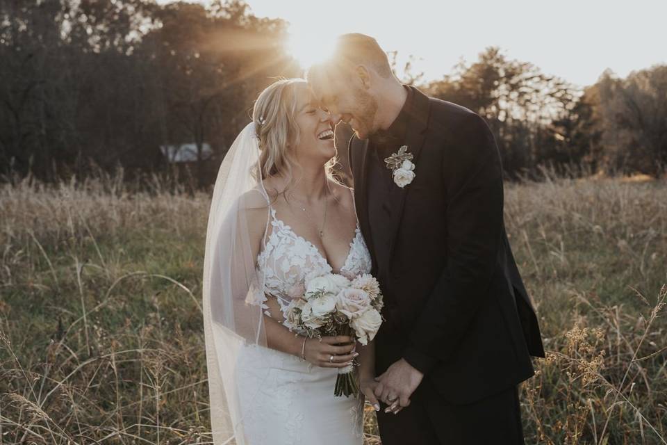 Bride and Groom Golden Hour
