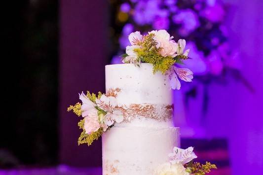 Wooden Themed Wedding Cake