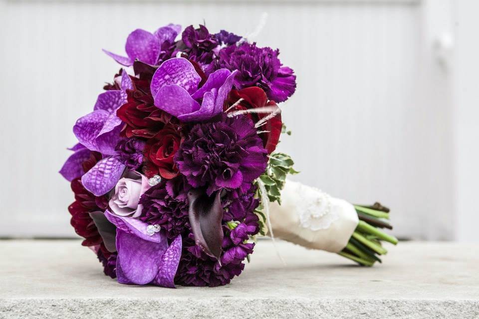 Deep purple bouquet