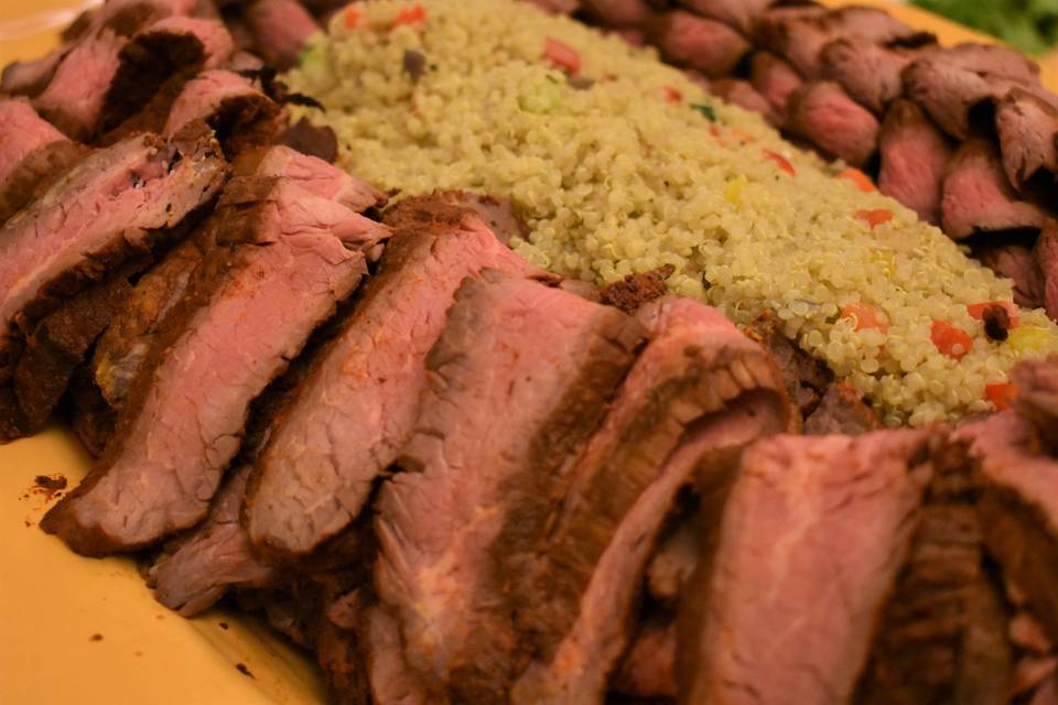 Grilled Steak and Quinoa