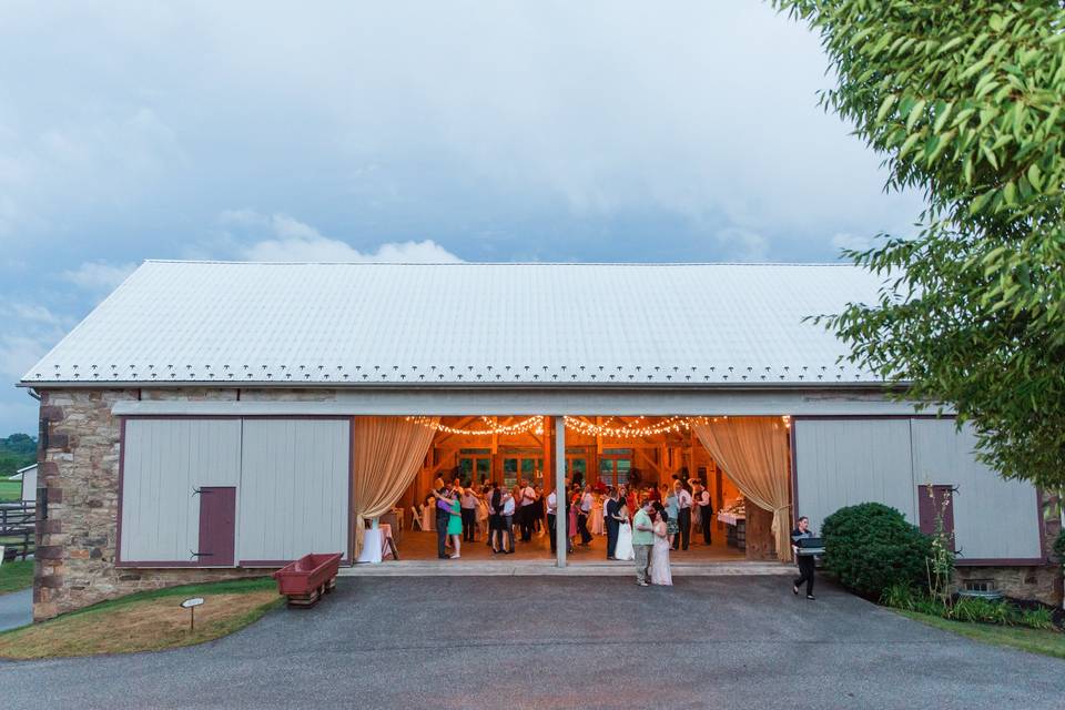 The couple and their guests