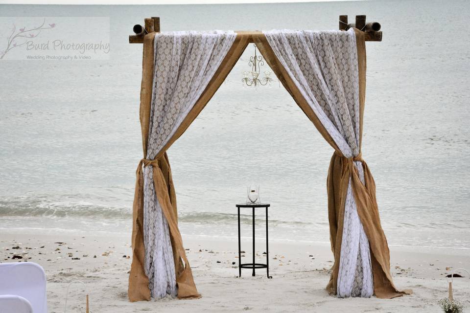 Rustic beach bride