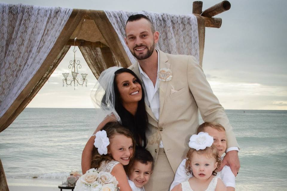 Rustic beach bride