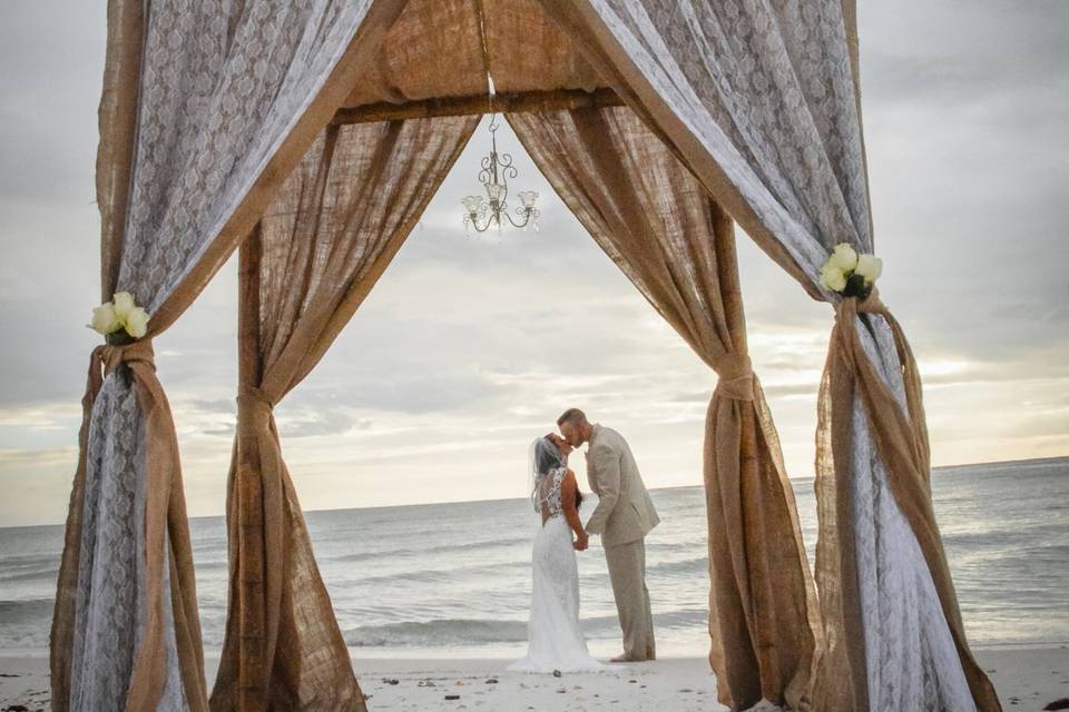 Rustic beach bride