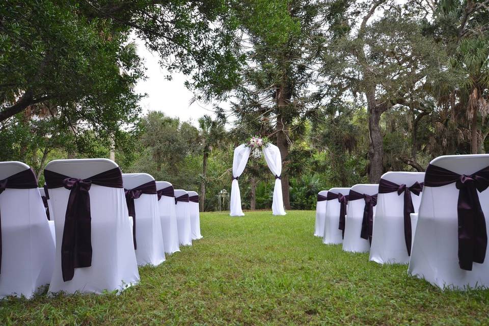 Outdoor wedding venue