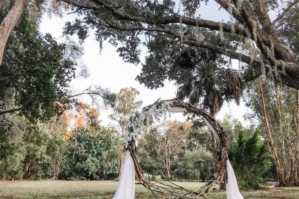 Moon Arch with Wood