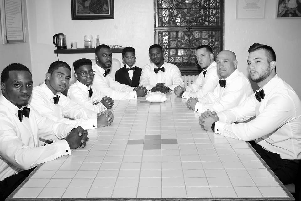 Groom and groomsmen