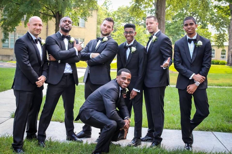 Groom and groomsmen