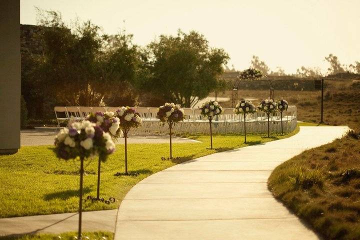 Wedding ceremony area