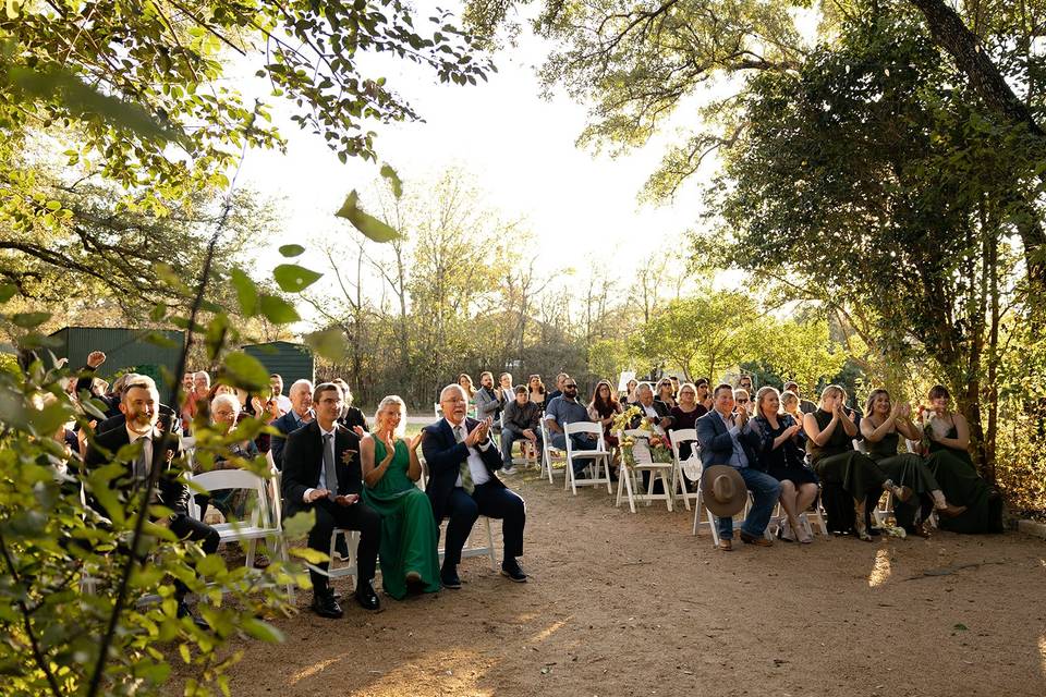 Wedding ceremony in promenade