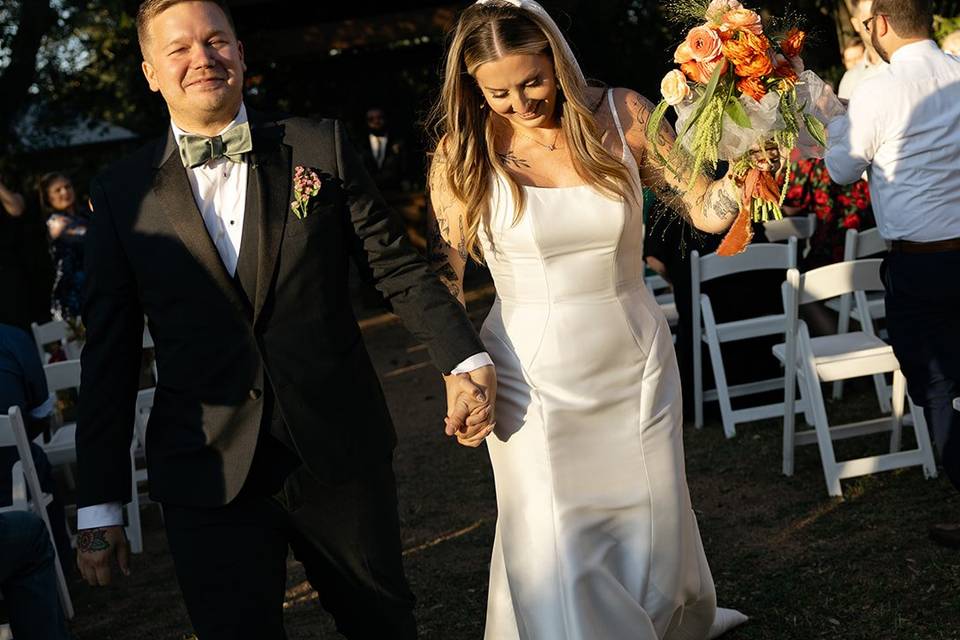Wedding ceremony in promenade